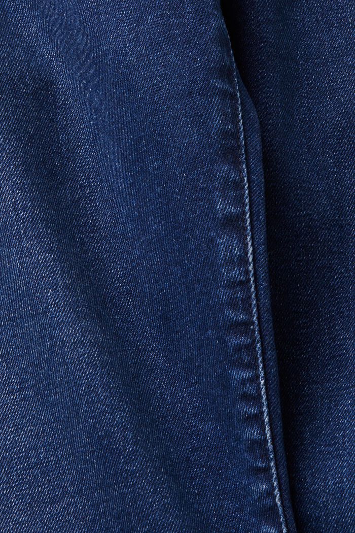 Keskikorkeat slim fit -farkut, BLUE DARK WASHED, detail image number 6