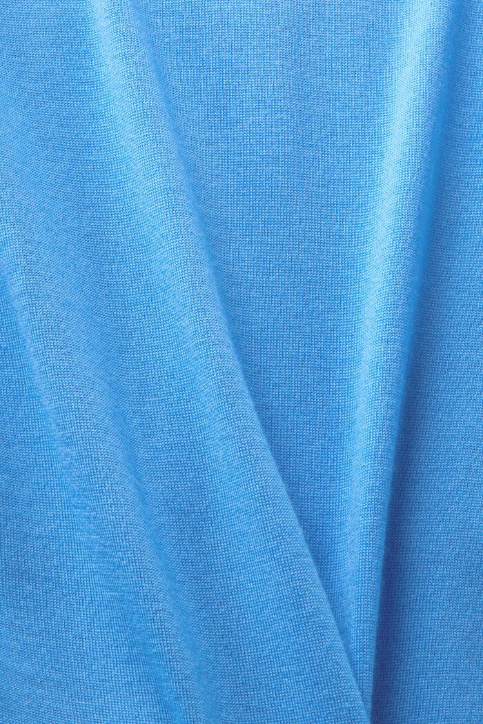 Kašmirneulepusero, V-pääntie, BLUE, detail image number 4