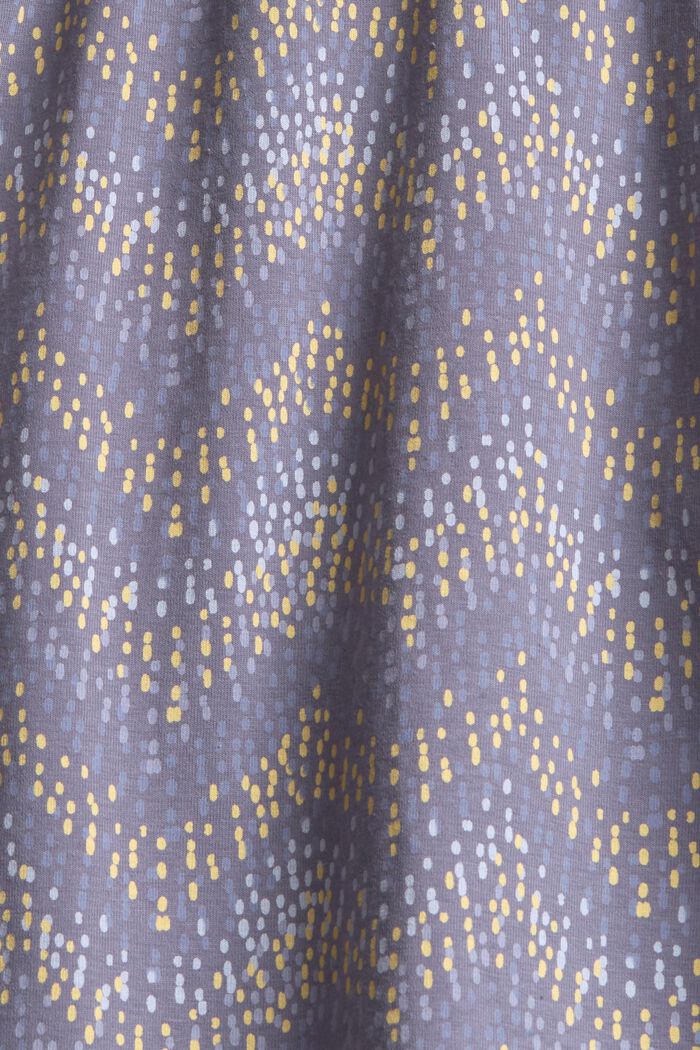 Lyhyet pyjamahousut luomupuuvillaa, GREY BLUE, detail image number 4