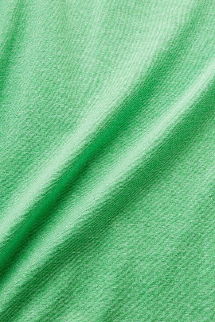 Meleerattu T-paita, CITRUS GREEN, detail image number 4
