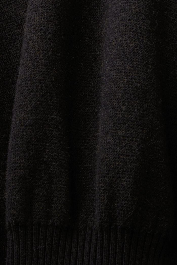 Fit 'n Flare -mekko kukikkaalla jakardikuosilla, BLACK, detail image number 5