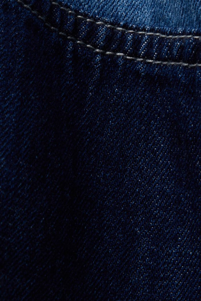 Tilkkutäkkityylinen farkkupaita, puuvillasekoitetta, BLUE LIGHT WASHED, detail image number 5