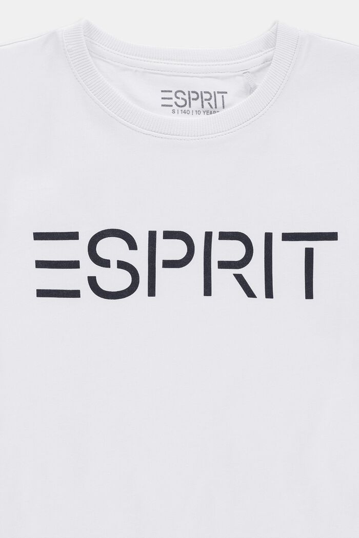 Logollinen T-paita 100 % puuvillaa, WHITE, detail image number 2