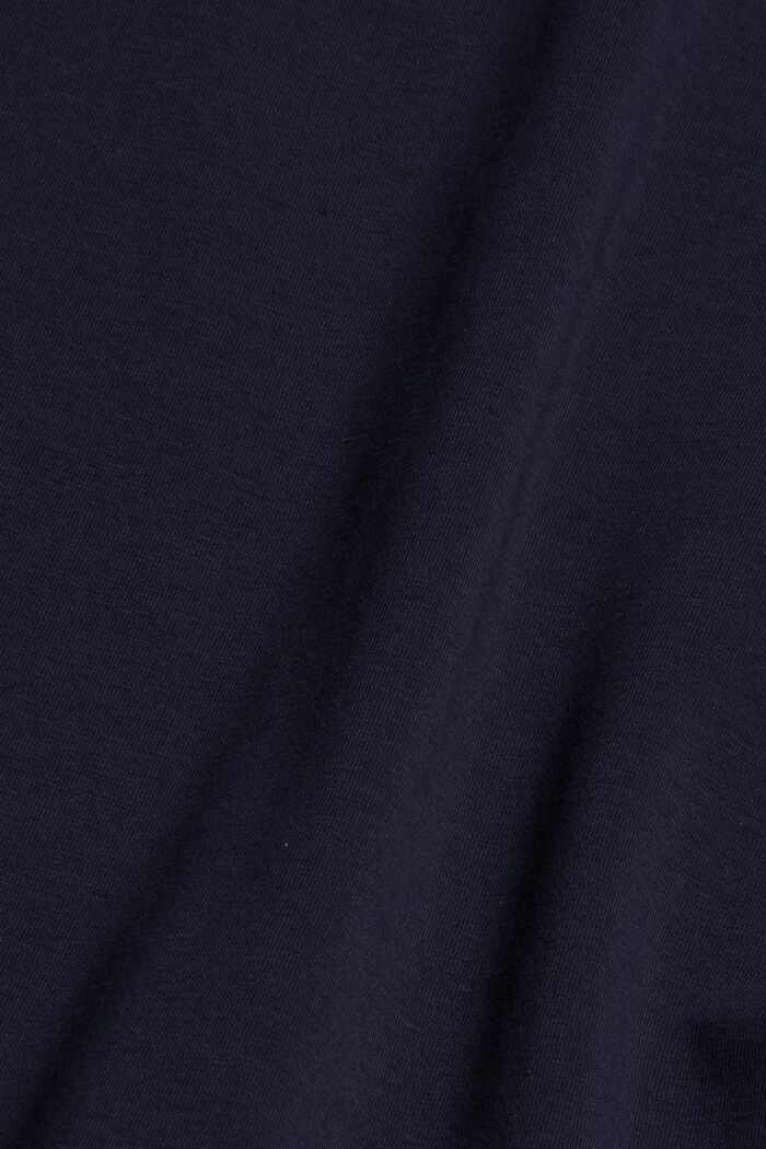 Laatikkomainen, verkkokangassomisteinen T-paita, luomupuuvillaa, NAVY, detail image number 4