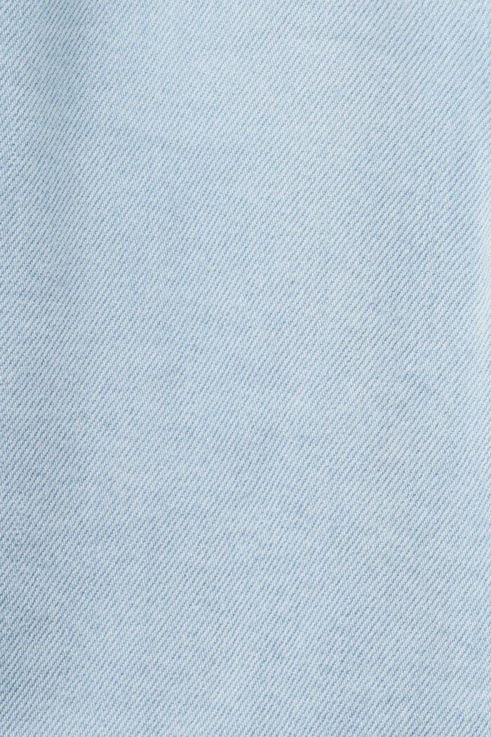 Farkkuminihame, jossa keskikorkea vyötärö, BLUE BLEACHED, detail image number 6