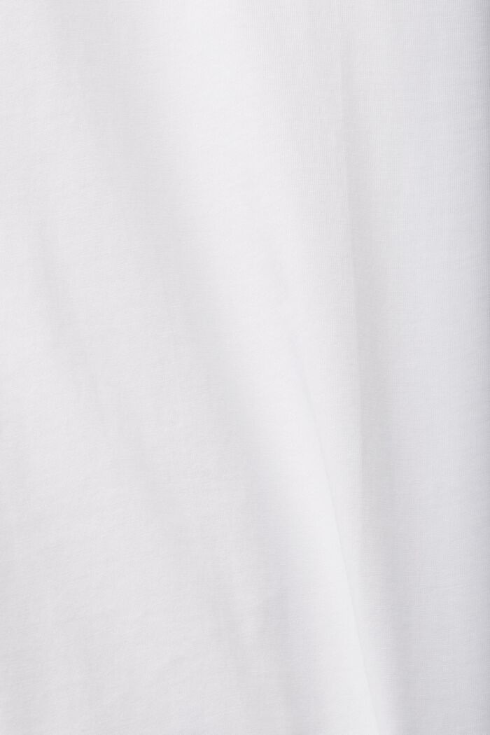 T-paita jerseytä, pyöreä pääntie, WHITE, detail image number 5
