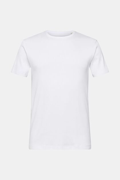 Slim fit jersey-t-paita, WHITE, overview