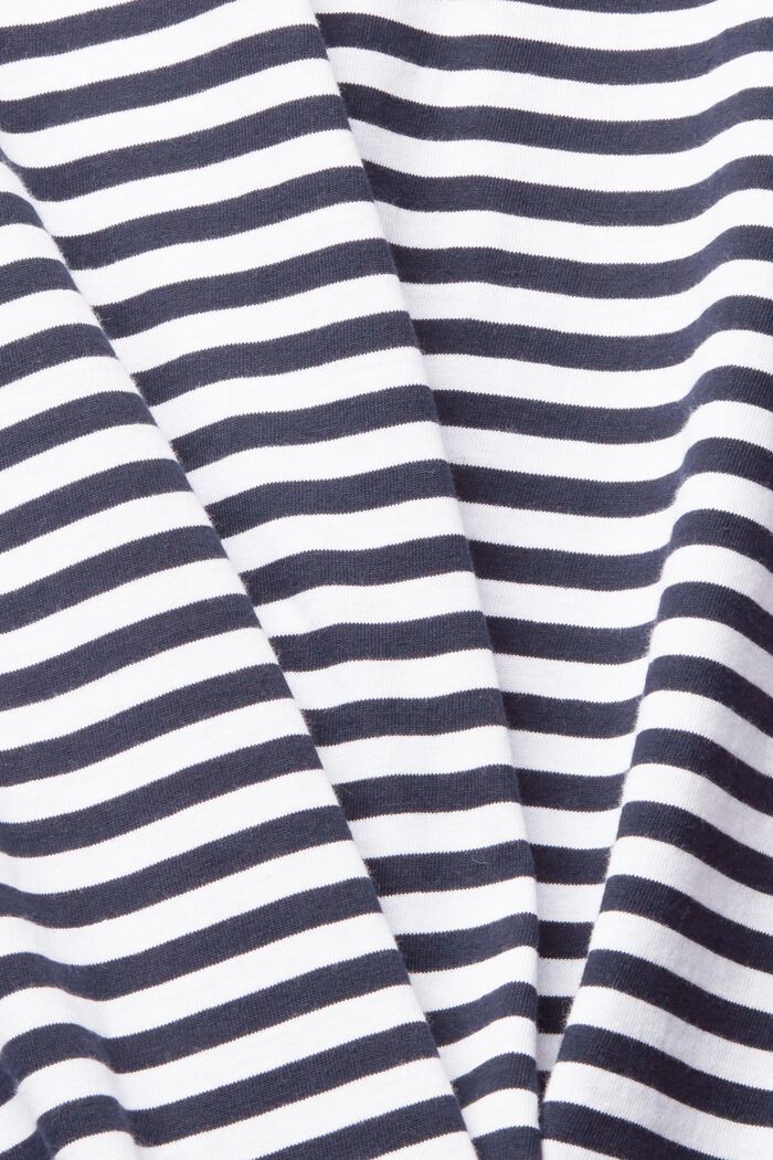 Raitakuvioitu T-paita jerseytä, WHITE, detail image number 1