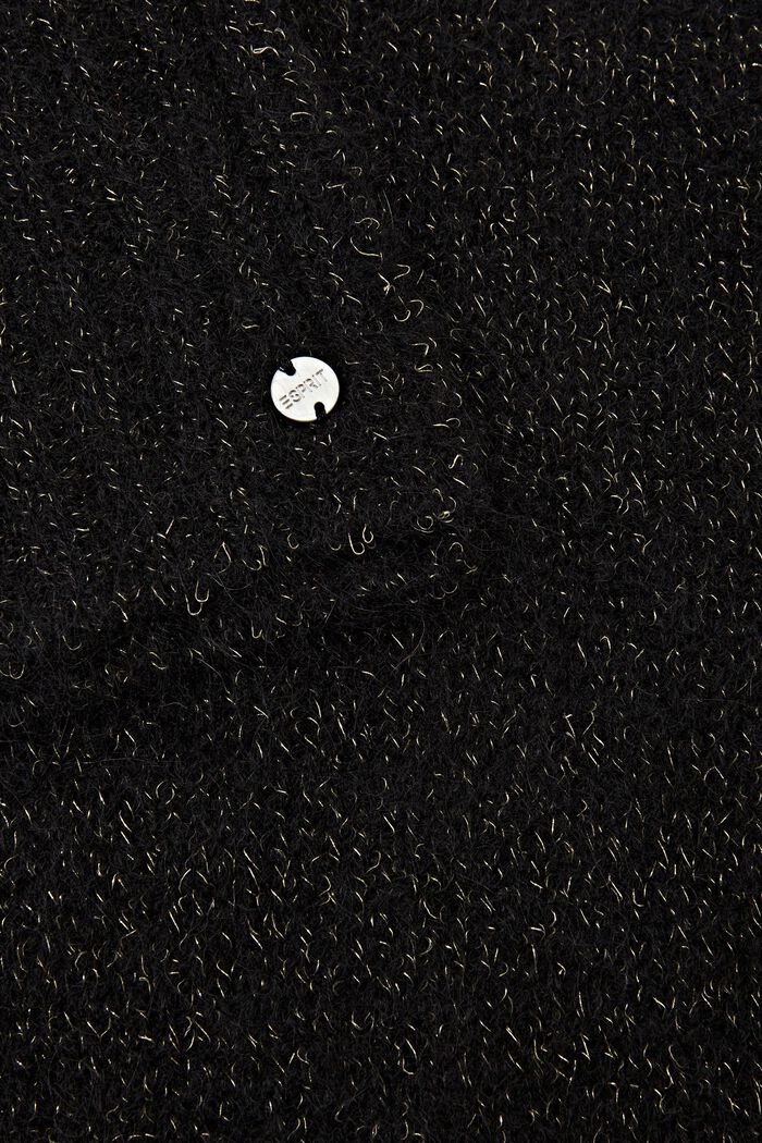 Huivi mohairin ja villan sekoitetta, BLACK, detail image number 1