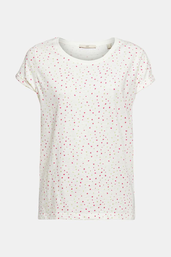Kukkakuvioinen T-paita, OFF WHITE, detail image number 2