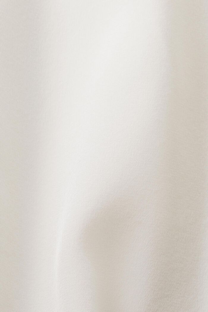 Silkkinen pusero, jossa V-pääntie, OFF WHITE, detail image number 5