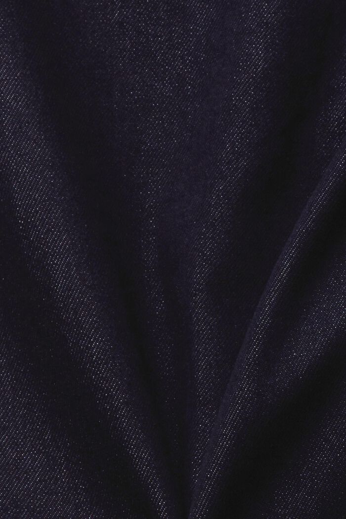 Korkeavyötäröiset suoralahkeiset farkut kääntein, BLUE RINSE, detail image number 1
