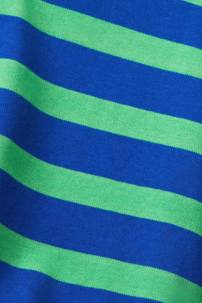 Raidallinen, kierresomisteinen t-paita, BRIGHT BLUE, detail image number 5