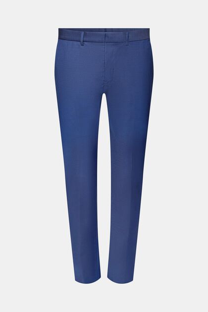 Slim fit -malliset puvunhousut, BLUE, overview