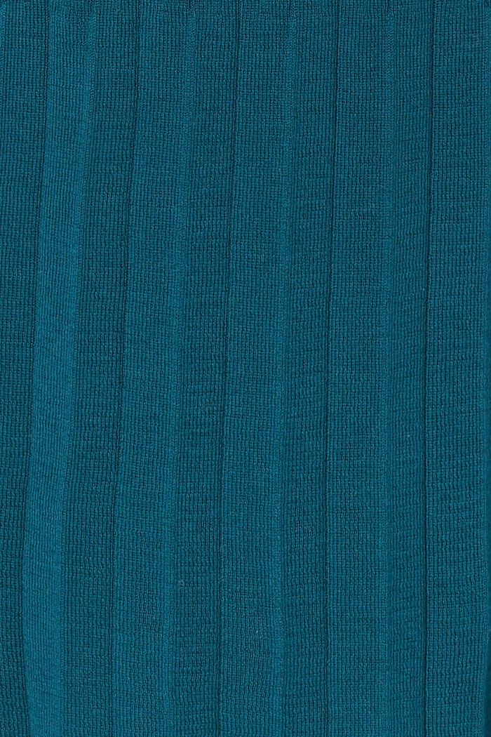 Laskostettu midimekko, luomupuuvillaa, ATLANTIC BLUE, detail image number 0