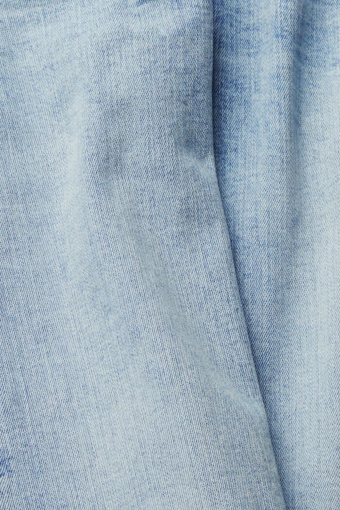 Farkut puuvillastretchiä, BLUE BLEACHED, detail image number 4