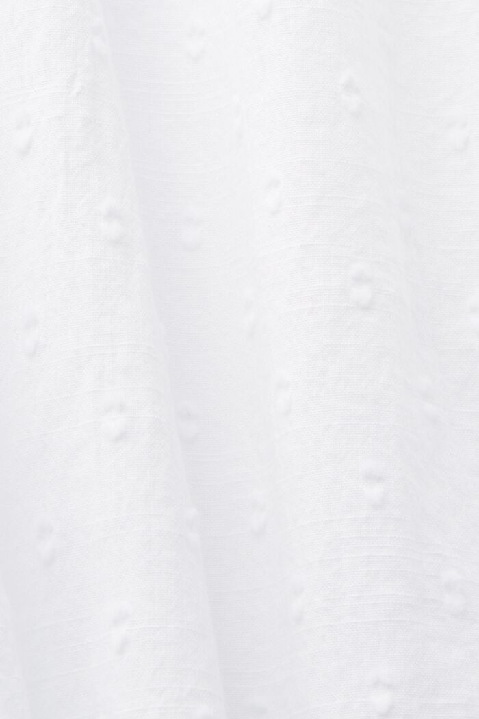 Swiss dot -kuvioinen hihaton pusero, 100 % puuvillaa, WHITE, detail image number 5