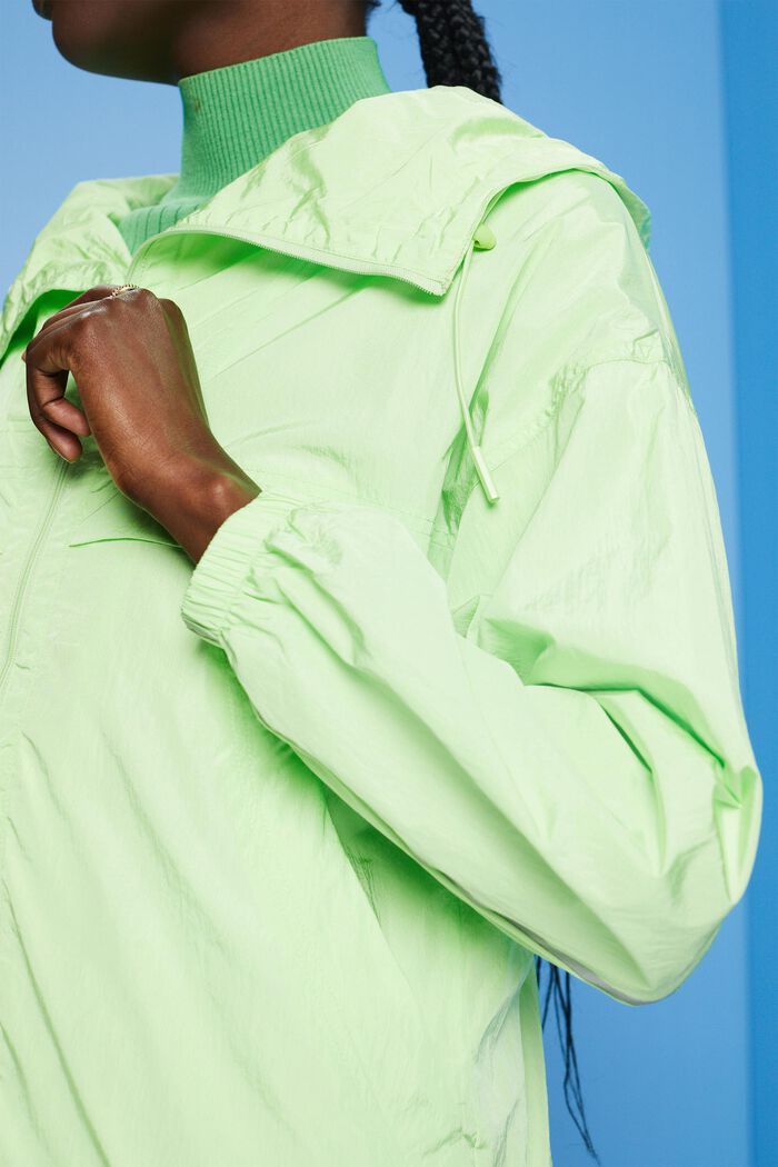 Kevyt hupullinen takki, CITRUS GREEN, detail image number 2
