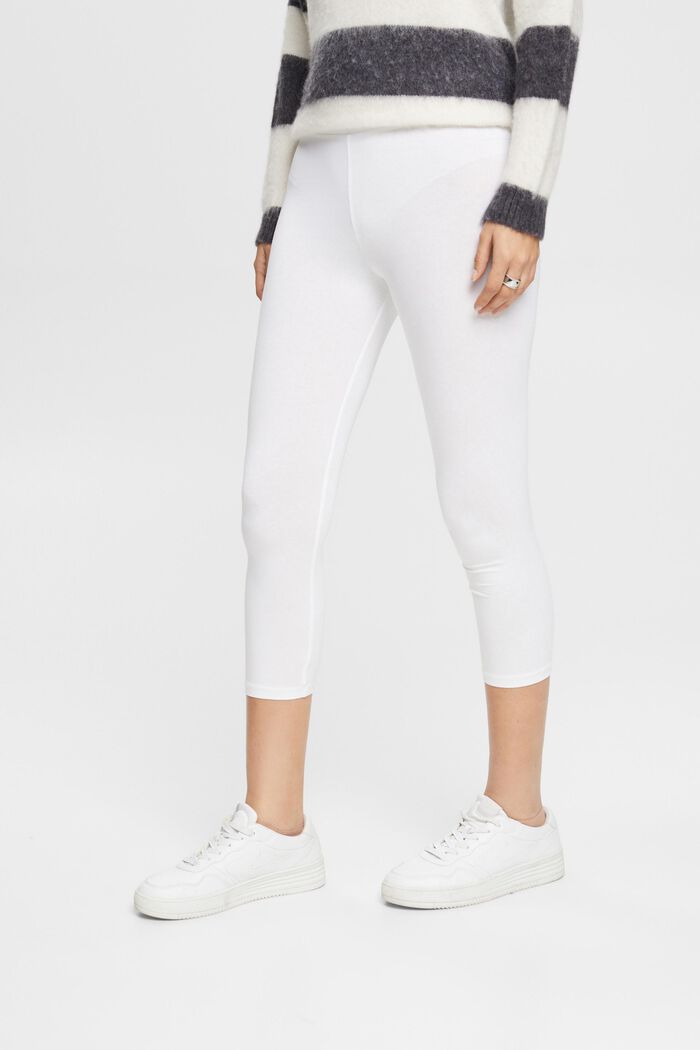 Vajaapituiset leggingsit, WHITE, detail image number 0