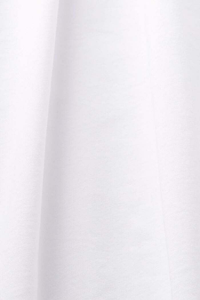 Jersey-t-paita luomupuuvillaa, WHITE, detail image number 4