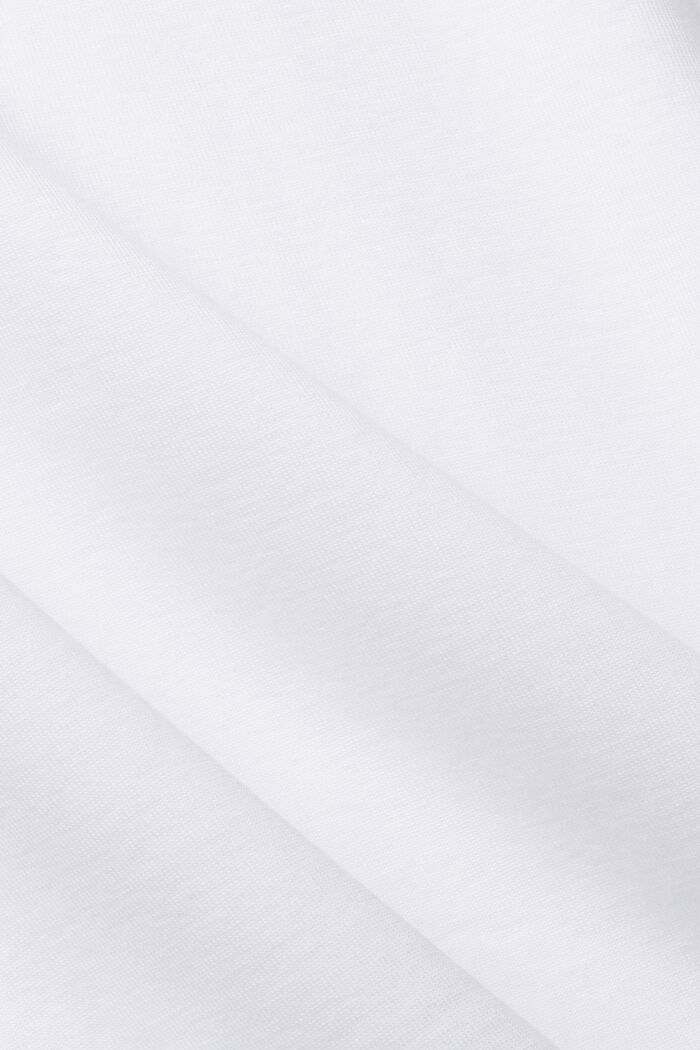 Slim fit jersey-t-paita, WHITE, detail image number 5