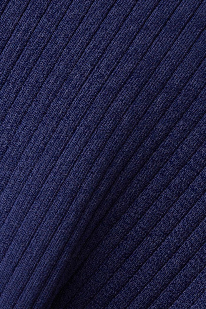 Väripalkkineulepusero pyöreällä pääntiellä, DARK BLUE, detail image number 5