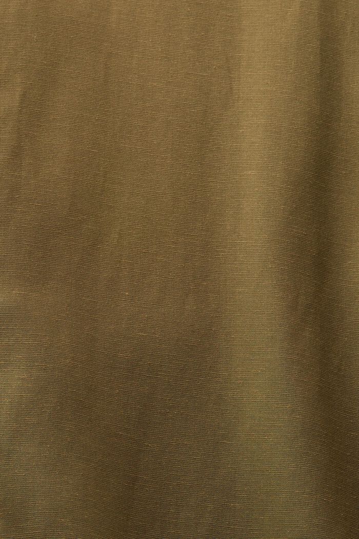 Oversized-mallinen nappipaita, KHAKI GREEN, detail image number 5