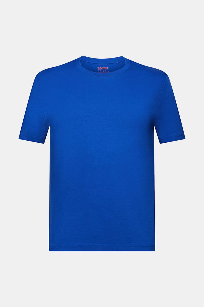 Jersey-t-paita luomupuuvillaa, BRIGHT BLUE, detail image number 5