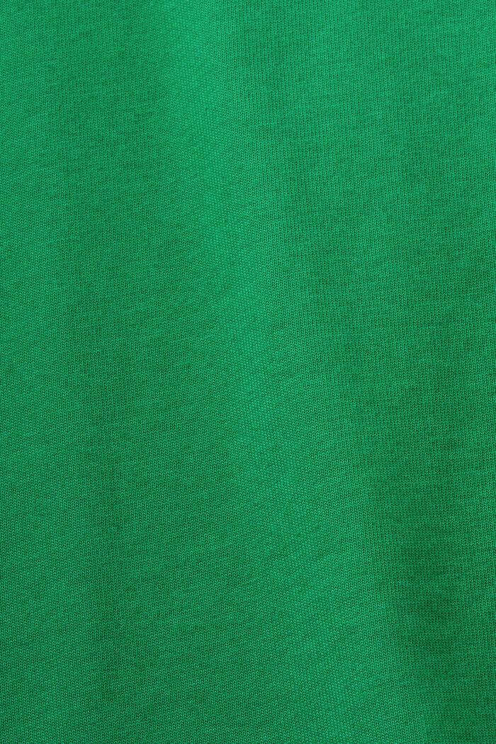 Puuvillainen logo-t-paita, pyöreä pääntie, GREEN, detail image number 5