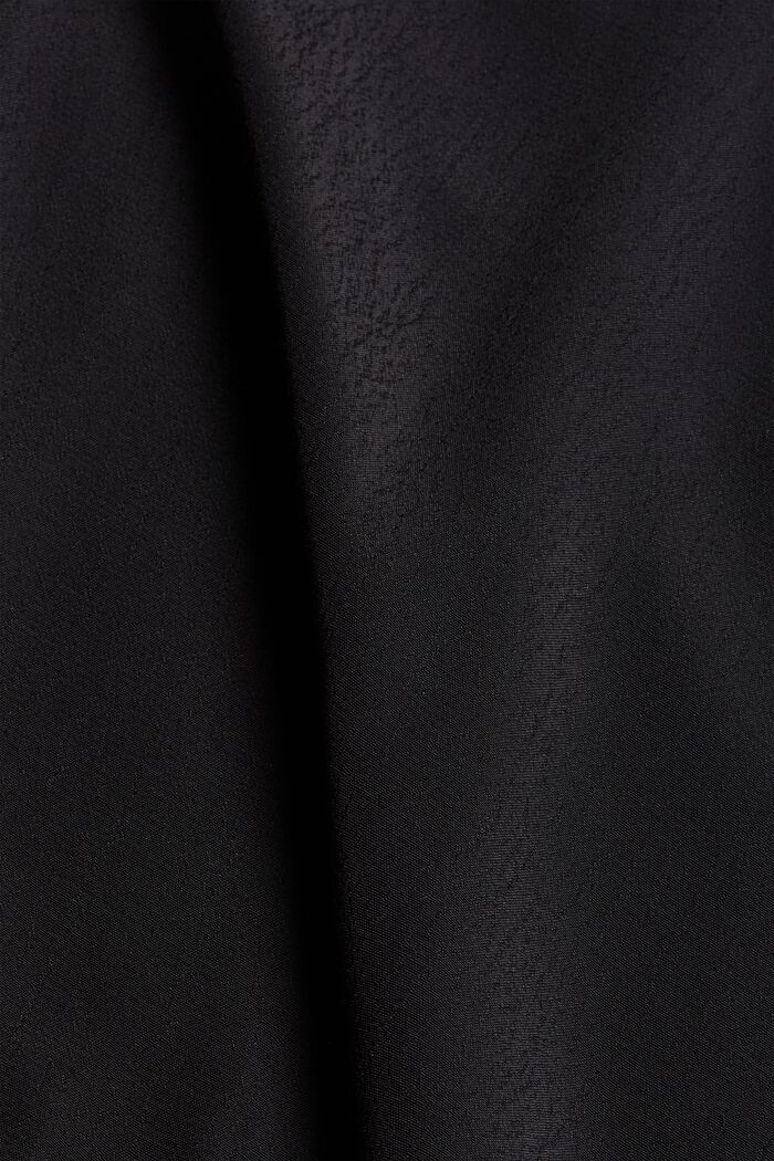 Röyhelösomisteinen pusero, jossa LENZING™ ECOVERO™, BLACK, detail image number 4