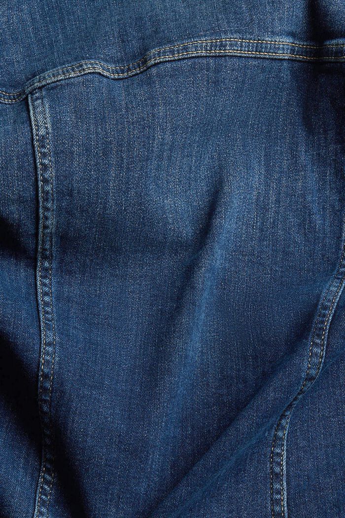 Kuluneen näköinen farkkutakki, BLUE DARK WASHED, detail image number 6