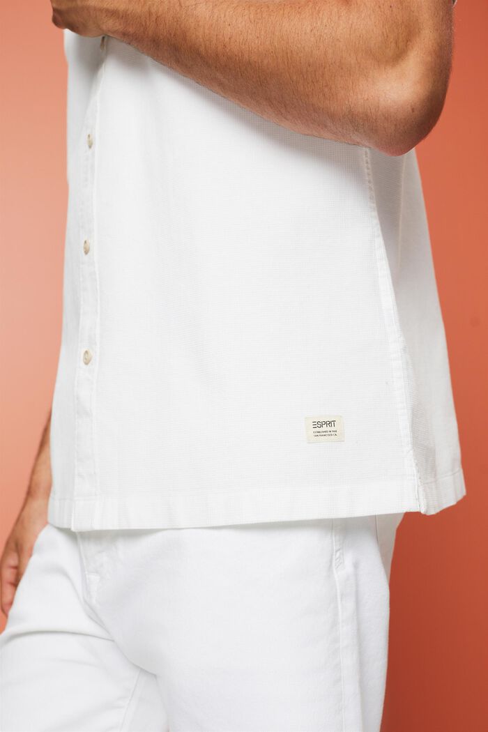 Lyhythihainen paita, 100 % puuvillaa, WHITE, detail image number 4