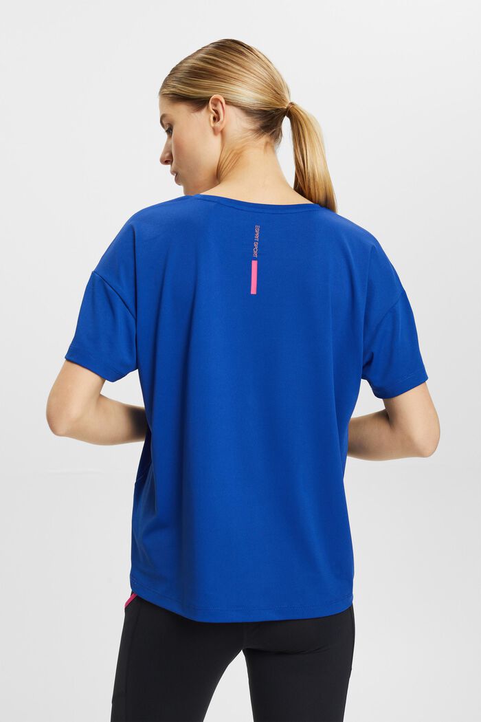T-paita, jossa E-DRY-käsittely, BRIGHT BLUE, detail image number 3