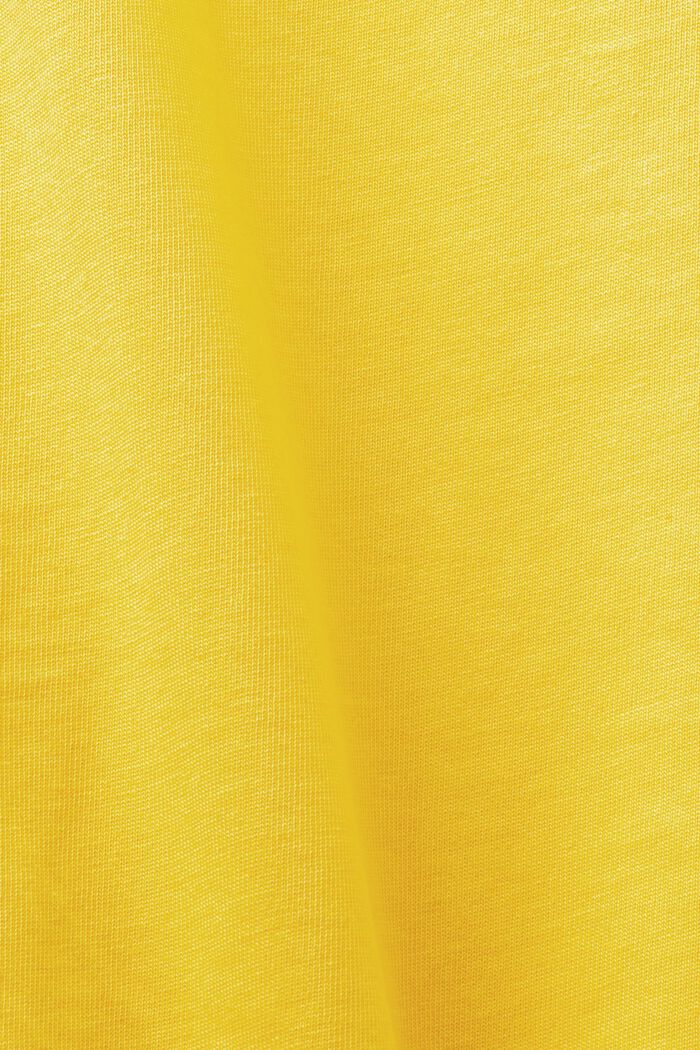Logollinen unisex-t-paita puuvillajerseytä, YELLOW, detail image number 7