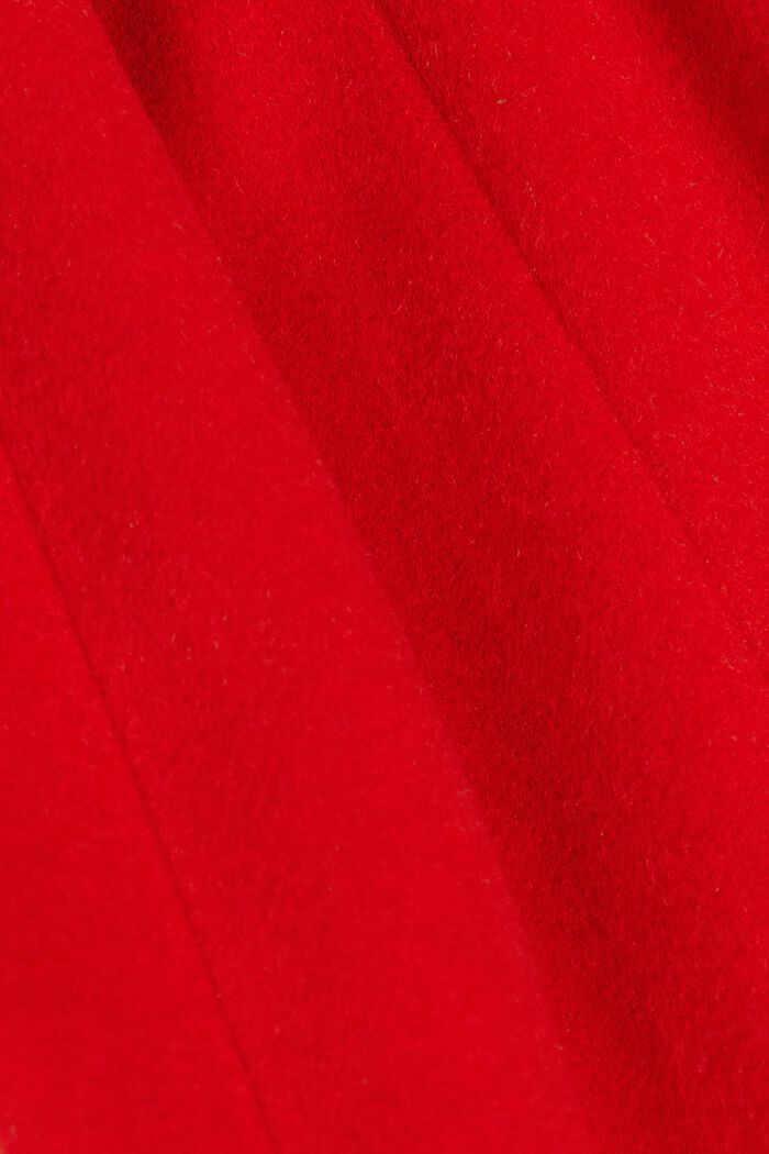 Kierrätettyä: villasekoitetakki, jossa kašmiria, RED, detail image number 5