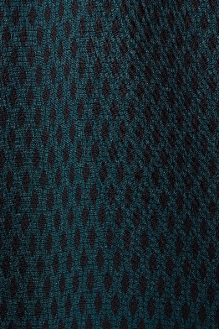 Silkkinen paitamekko, EMERALD GREEN, detail image number 5