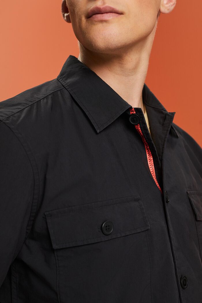 Lyhythihainen paita pellavasekoitetta, BLACK, detail image number 2