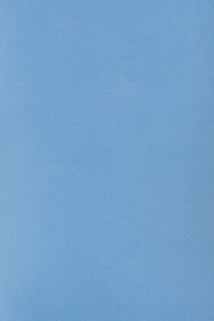 Tekstipainettu T-paita luomupuuvillaa, BLUE, detail image number 3