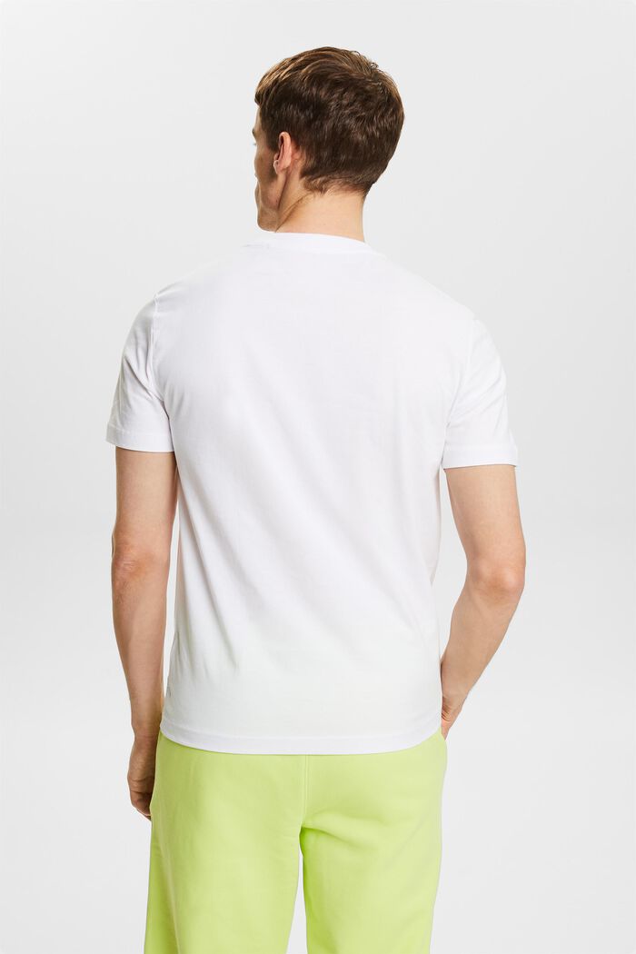 Jersey-t-paita luomupuuvillaa, WHITE, detail image number 3