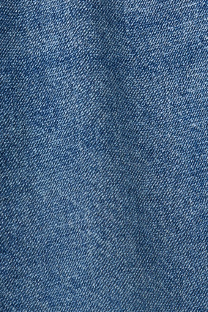 Retrotyyliset, suorat farkut, joissa korkea vyötärö, BLUE MEDIUM WASHED, detail image number 6