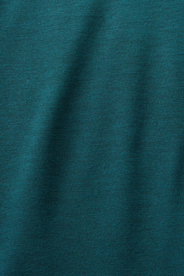 Pitkähihainen vesiputouspaita jerseytä, EMERALD GREEN, detail image number 6