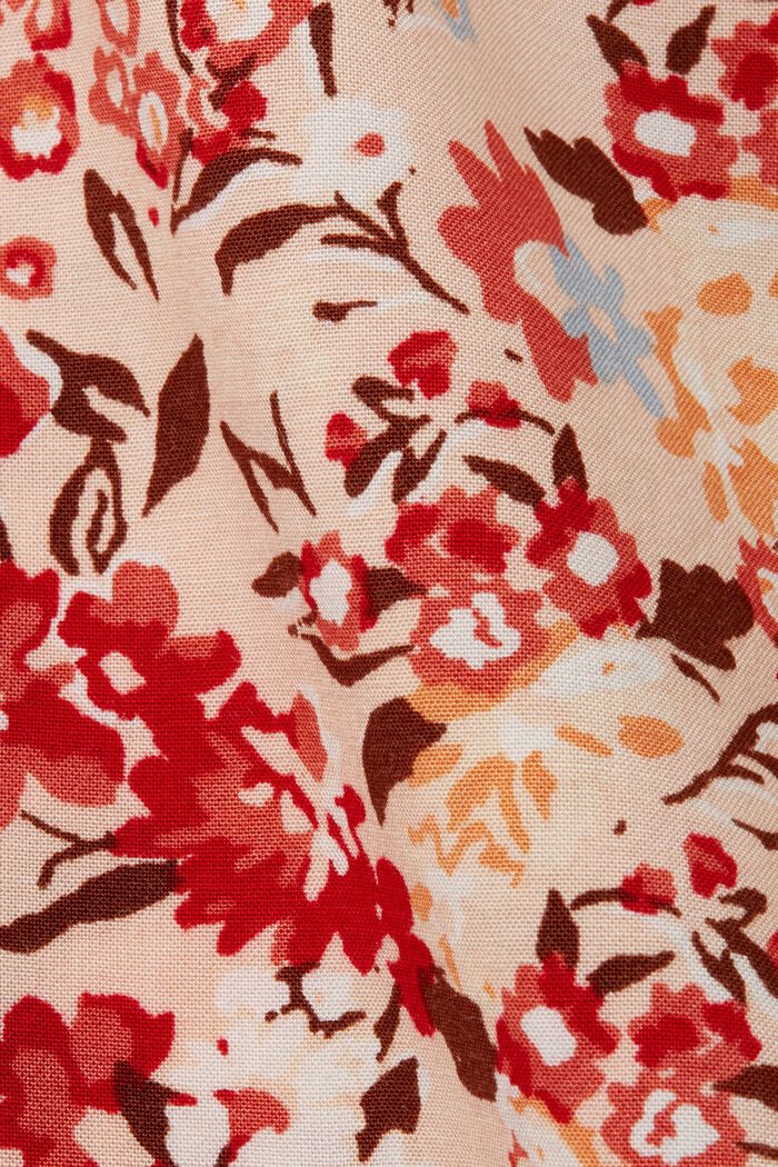 Kukkakuvioinen pusero, halkiollinen pääntie, LIGHT PINK, detail image number 5