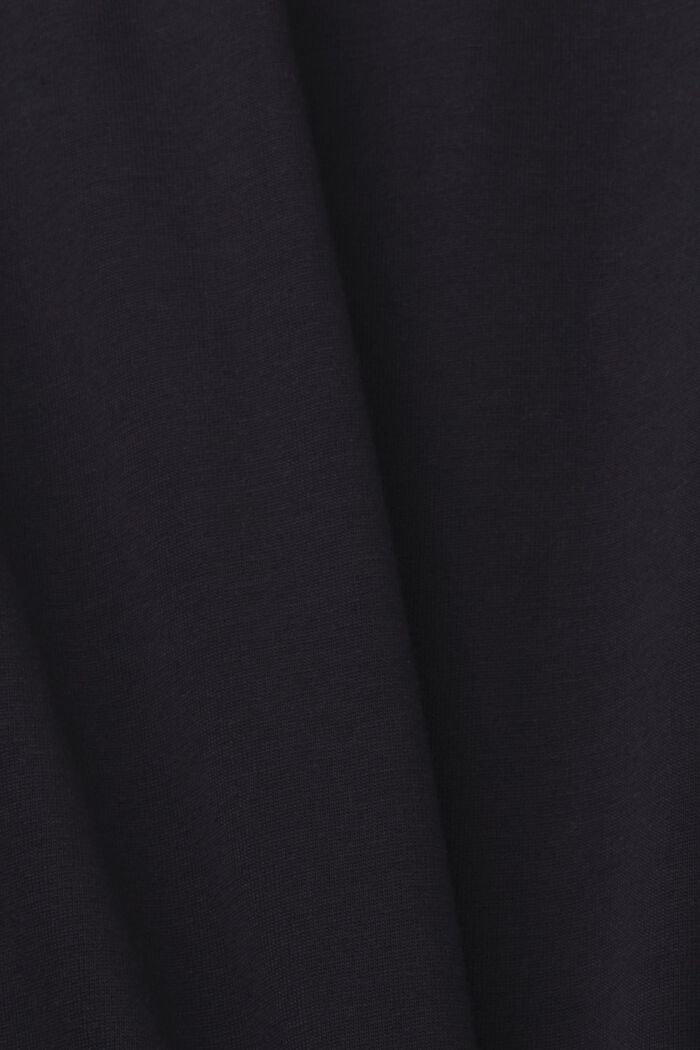 Logokuvioitu jersey-T-paita, 100 % puuvillaa, BLACK, detail image number 5