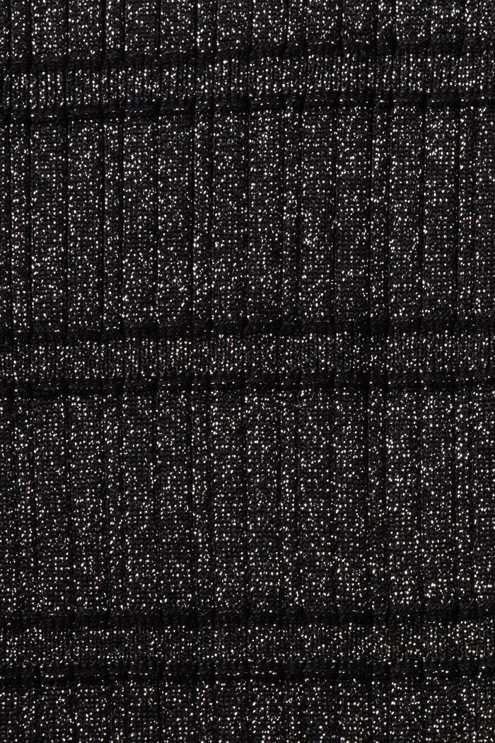 Minimekko lameeneulosta, BLACK, detail image number 6