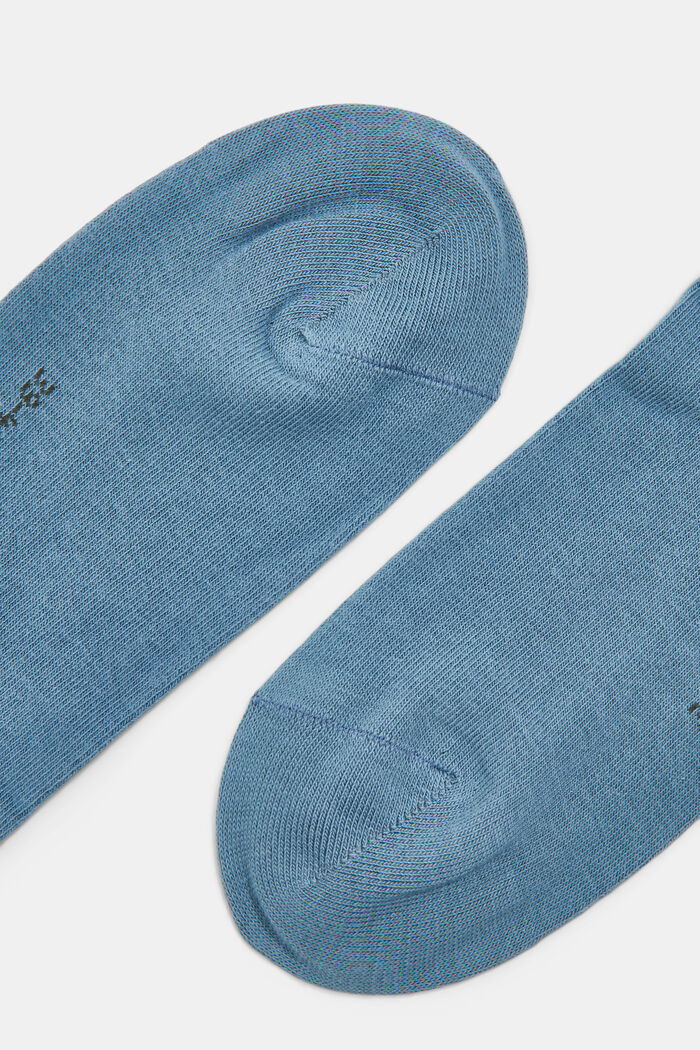 Luomupuuvillasta valmistetut sukat, 2 parin pakkaus, BLUESTONE, detail image number 1