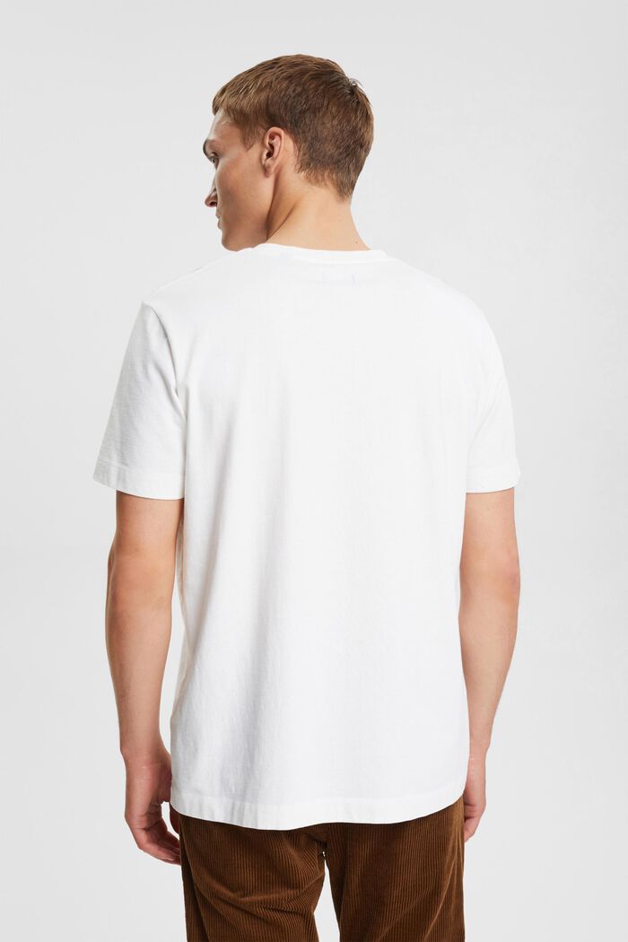 Yksivärinen T-paita, WHITE, detail image number 3