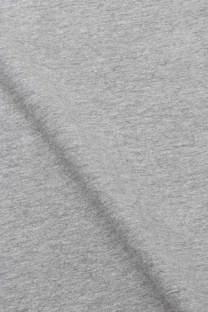 Slim fit -mallinen jersey-T-paita, jossa V-pääntie, MEDIUM GREY, detail image number 5