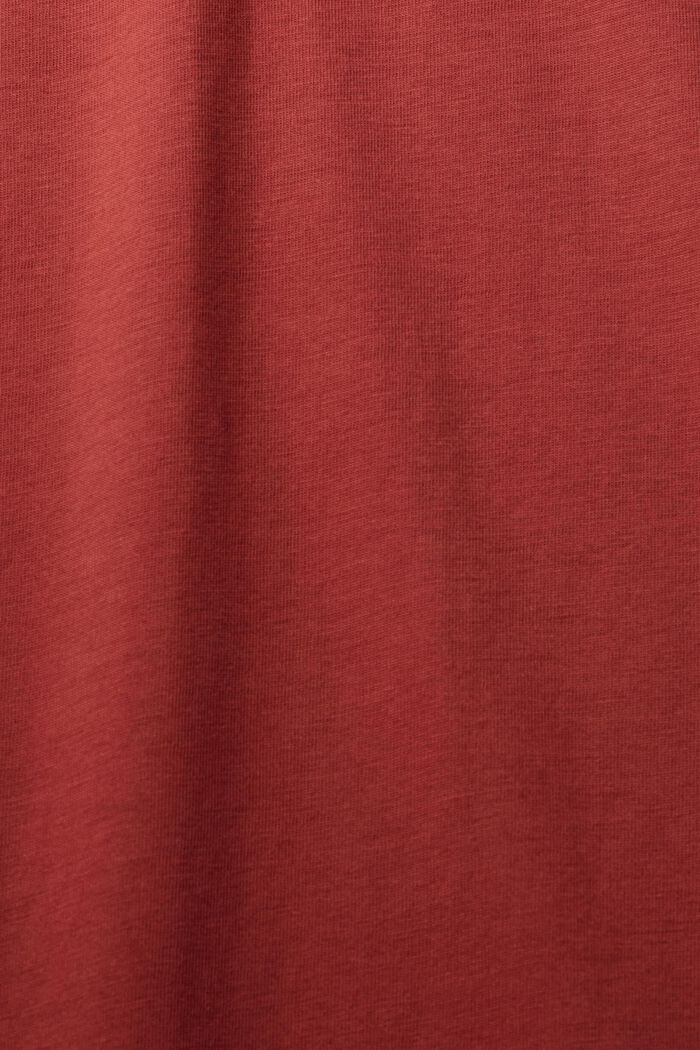 Jersey-T-paita, 100 % puuvillaa, TERRACOTTA, detail image number 1