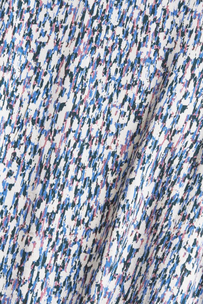 Kuvioitu pusero, jossa nappilista, BLUE LAVENDER, detail image number 4