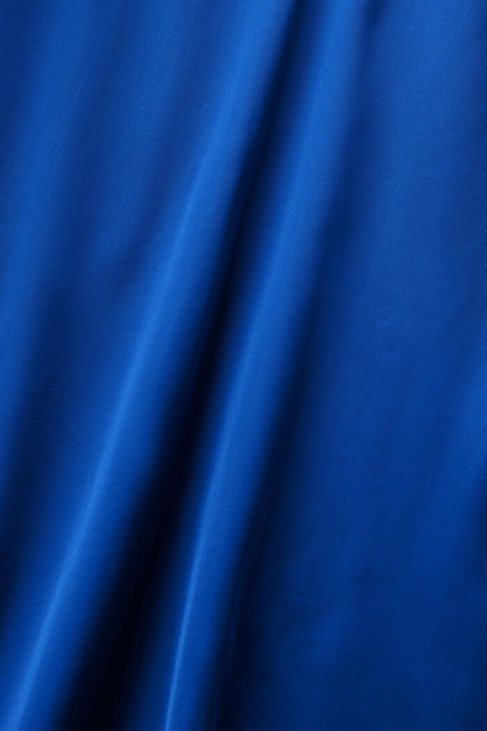 Satiininen halterneck-maksimekko, BRIGHT BLUE, detail image number 6